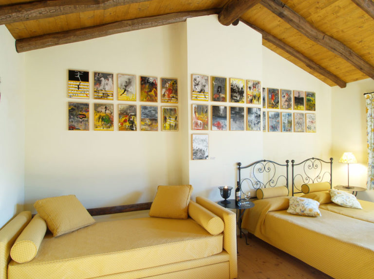 camera artista Antonio Luond bb bed breakfast tenuta vallombrosa canton ticino svizzera lugano lago 768x574